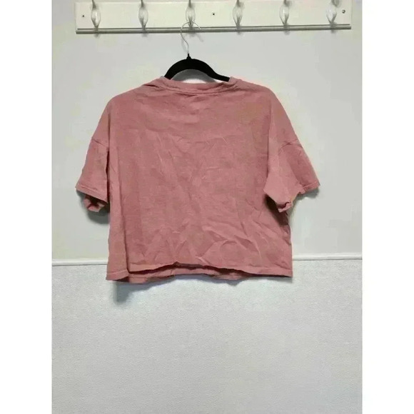 Women's Calvin Klein Pink T-Shirt Crop Top‎ Size M - Picture 4 of 4